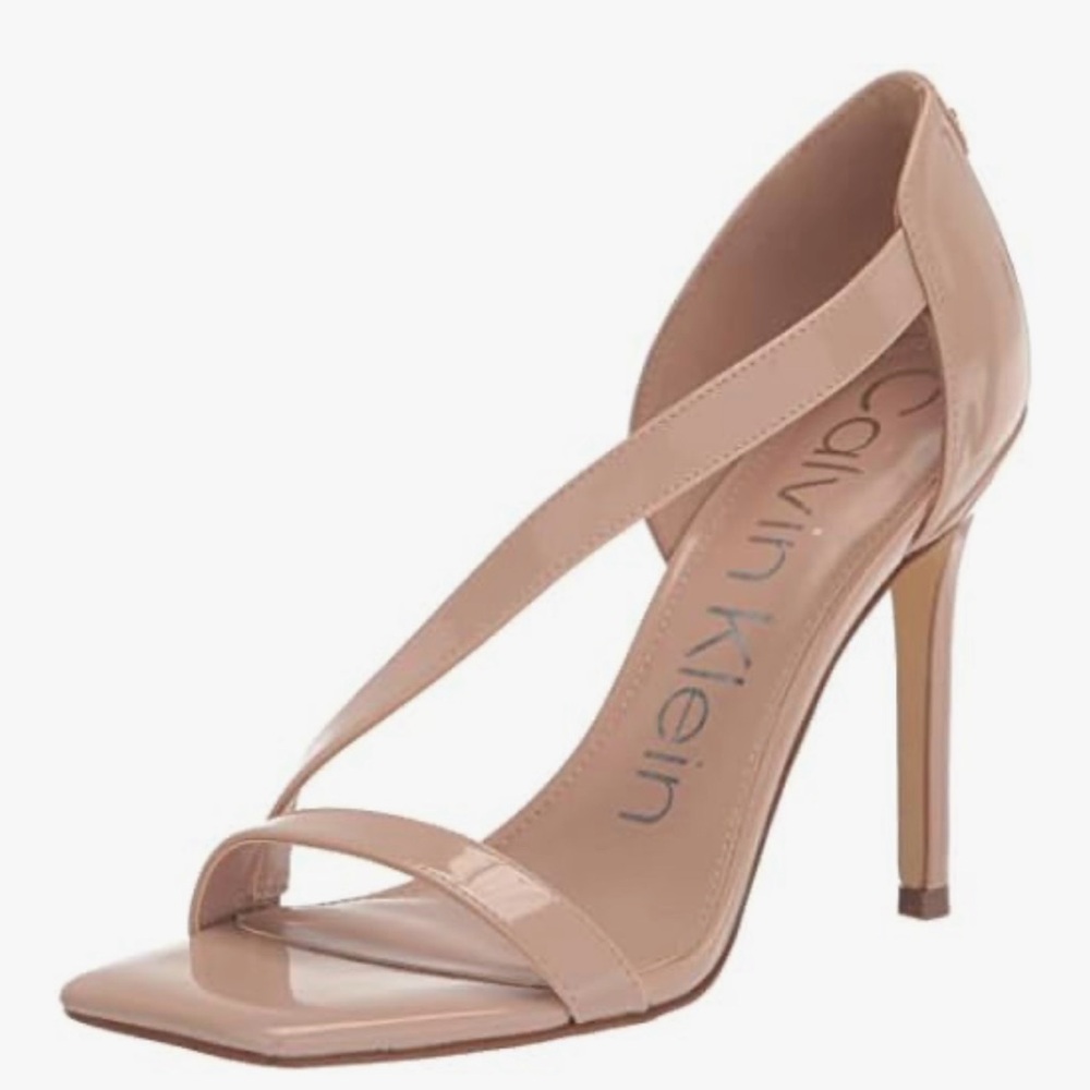Calvin Klein Blush Strappy Heels - Picture 2 of 6